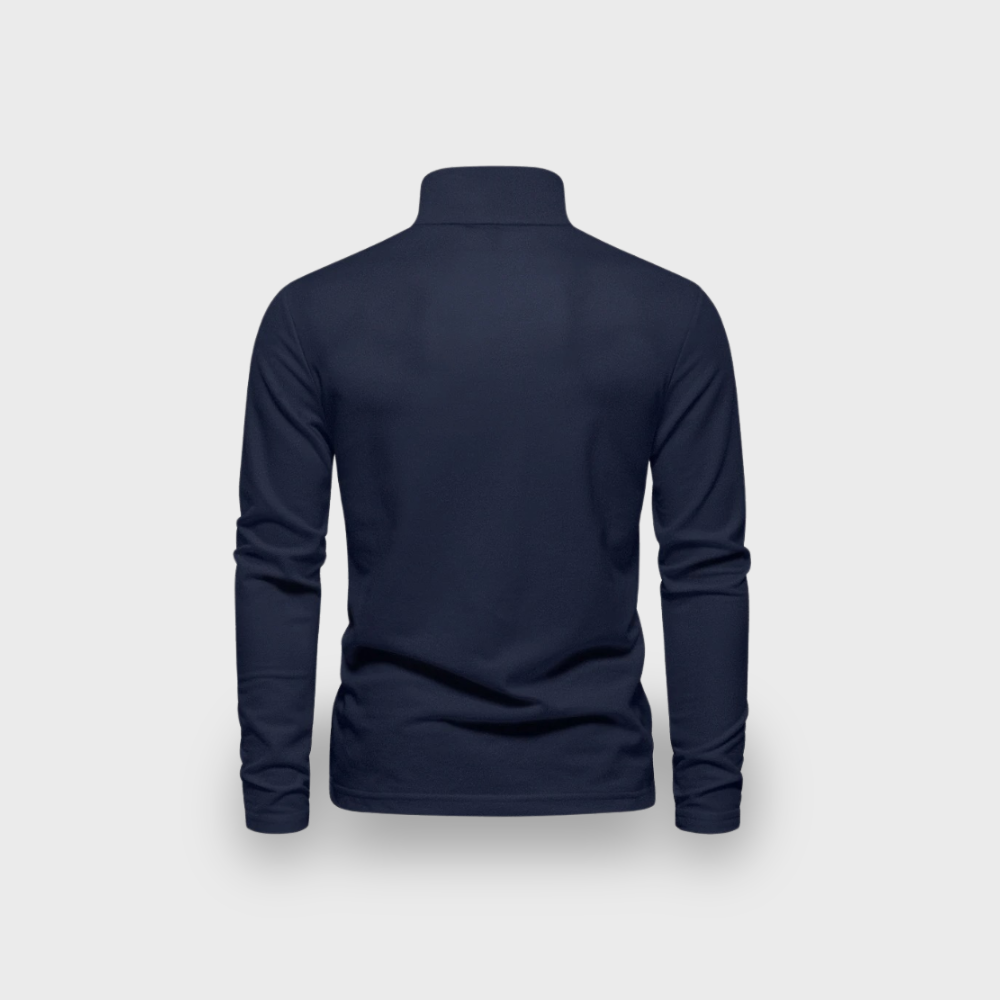 Lex & Baron | Men's Long Sleeve Polo Shirt - Smart Casual Everyday Top