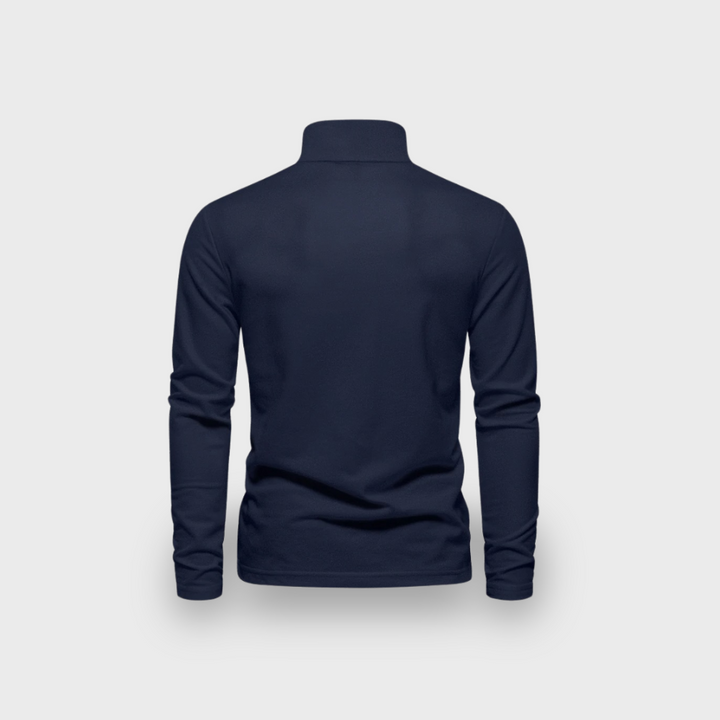 Lex & Baron | Men's Long Sleeve Polo Shirt - Smart Casual Everyday Top