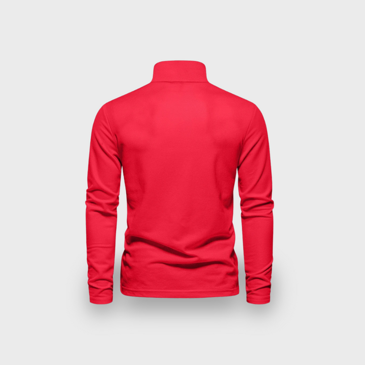 Lex & Baron | Men's Long Sleeve Polo Shirt - Smart Casual Everyday Top