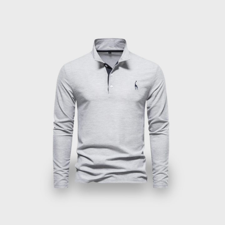 Lex & Baron | Men's Long Sleeve Polo Shirt - Smart Casual Everyday Top