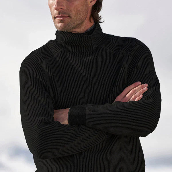 Elegant Men's Cashmere Turtleneck Sweater