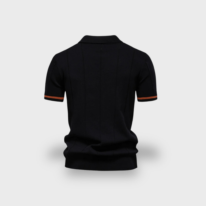 Lex & Baron | Men's Zip Collar Polo – Refined Edge in Motion