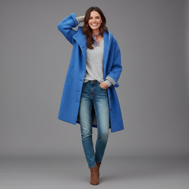 Rose | Thick Oversized Wintercoat With Button Closure