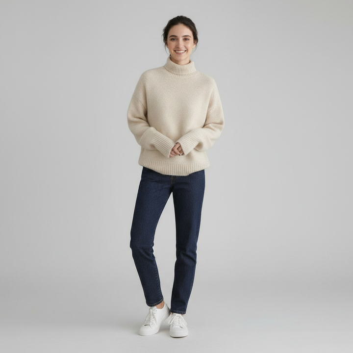 Chloe | Women's Cashmere Turtleneck Sweater