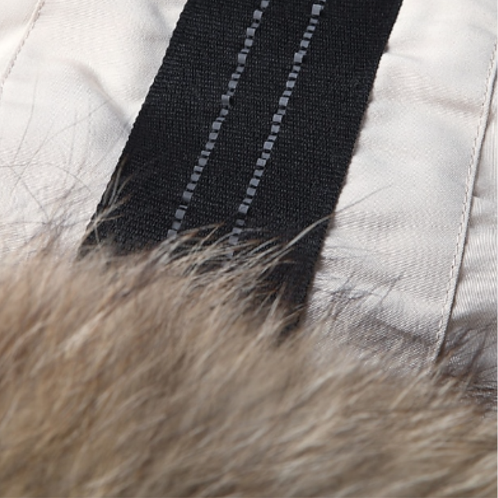 Men's insulated parka with faux hood
