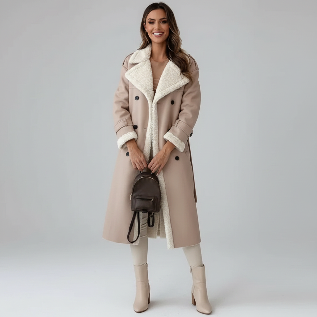 Luna | Classic Long Fleece-Lined Winter Coat