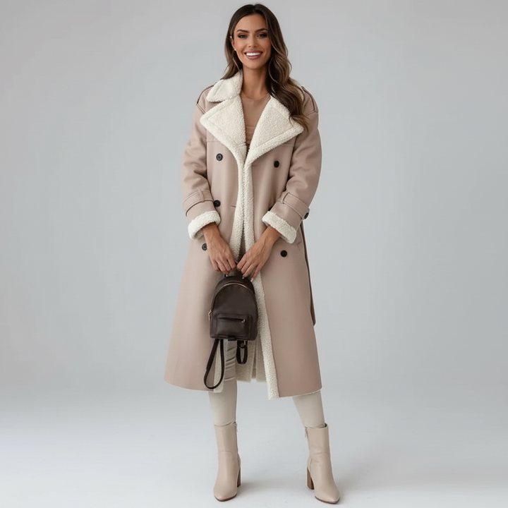Luna | Classic Long Fleece-Lined Winter Coat