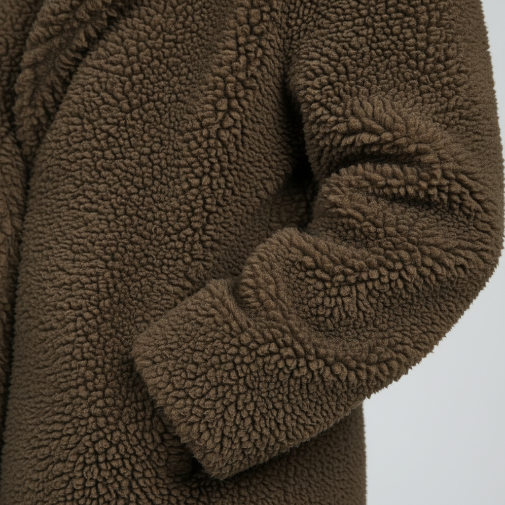 Isla | Warm Long Teddy Coat