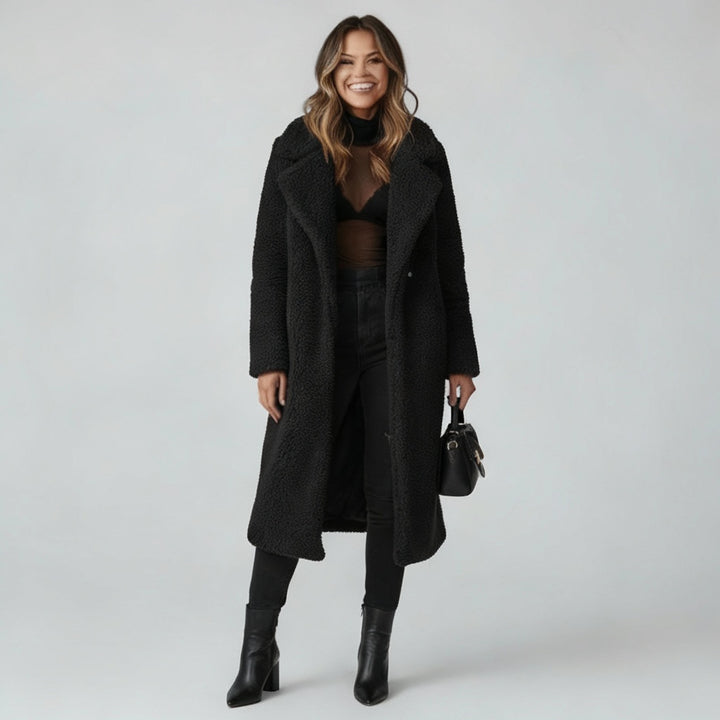 Isla | Warm Long Teddy Coat