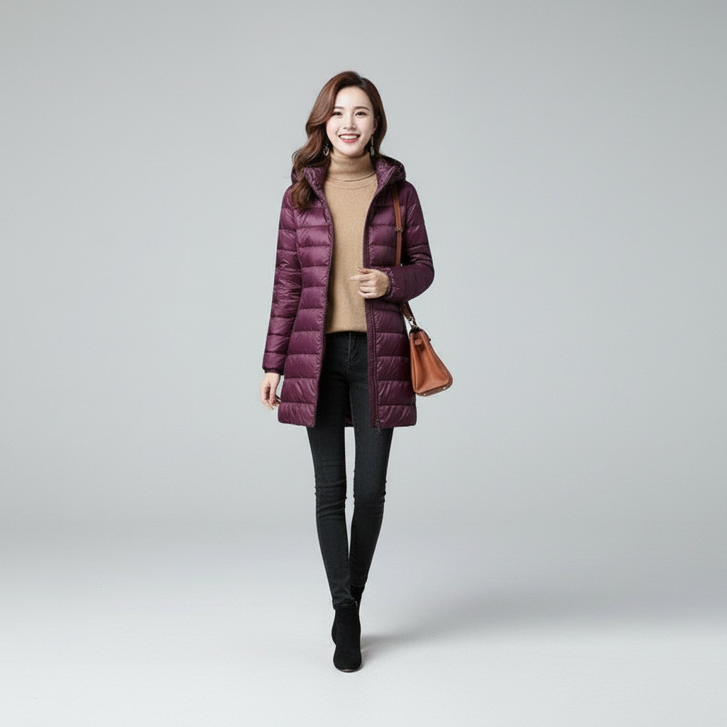 Emma | Packable down puffer coat