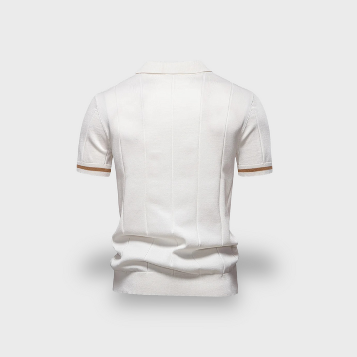 Lex & Baron | Men's Zip Collar Polo – Refined Edge in Motion