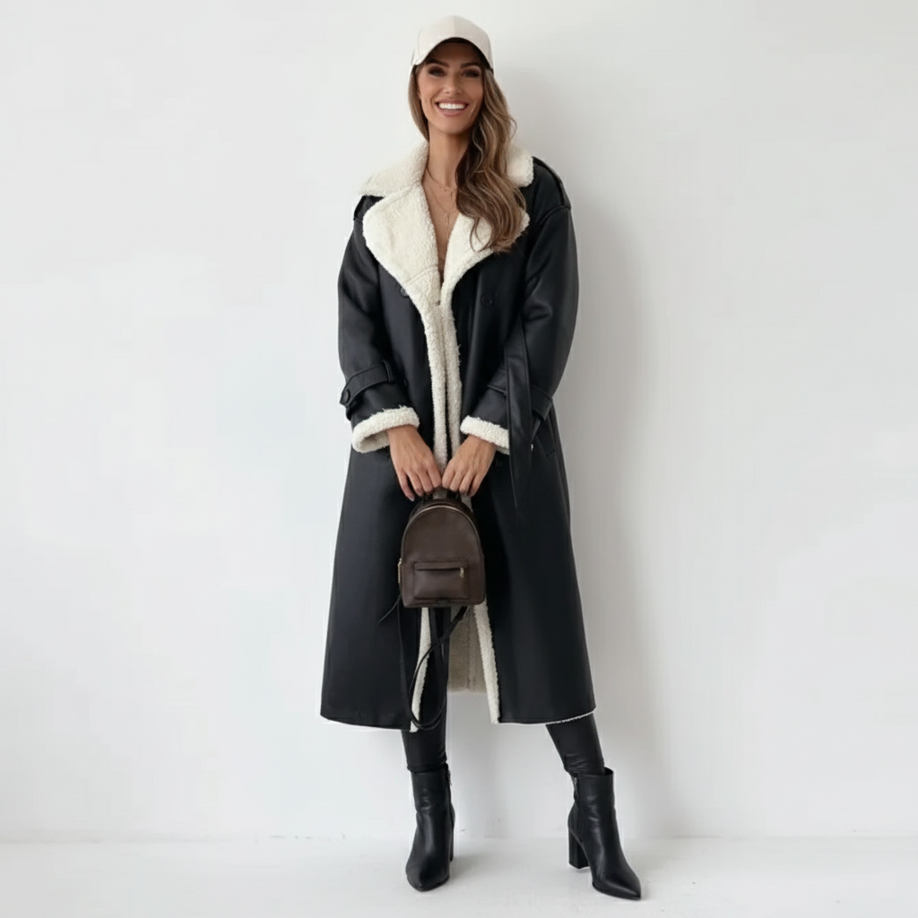 Luna | Classic Long Fleece-Lined Winter Coat