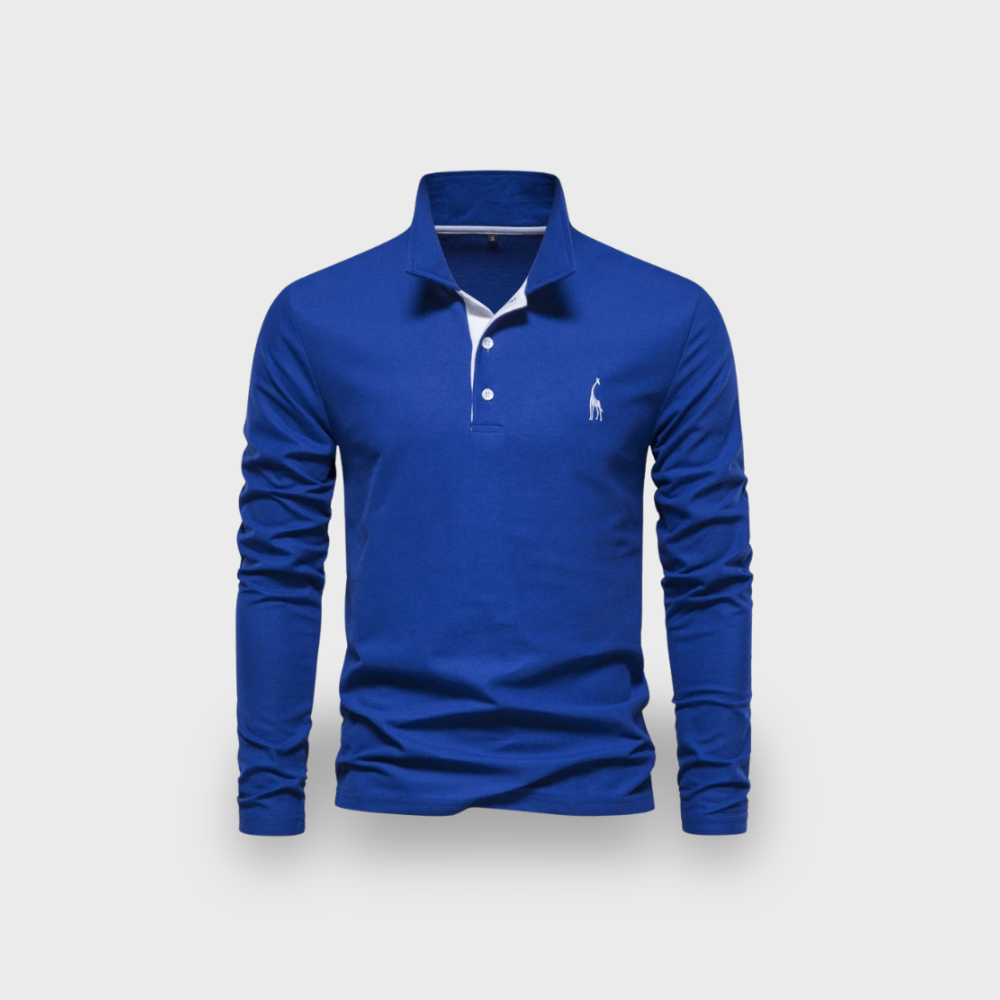 Lex & Baron | Men's Long Sleeve Polo Shirt - Smart Casual Everyday Top