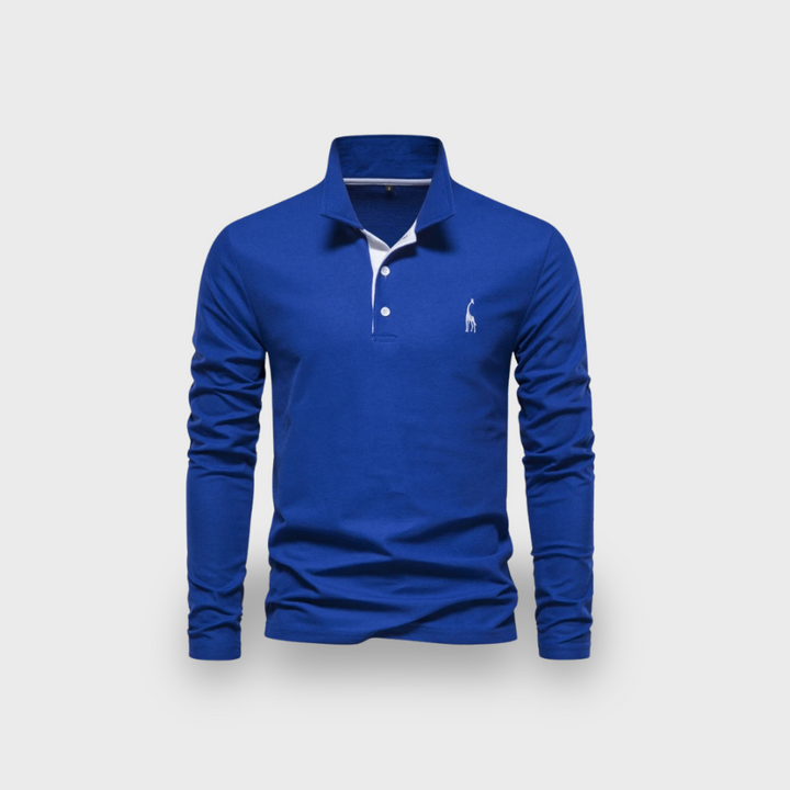 Lex & Baron | Men's Long Sleeve Polo Shirt - Smart Casual Everyday Top