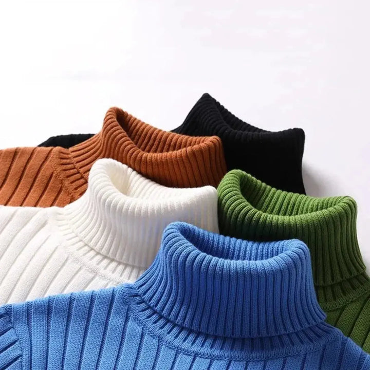 Isac | Ribbed Knit Turtleneck Sweater