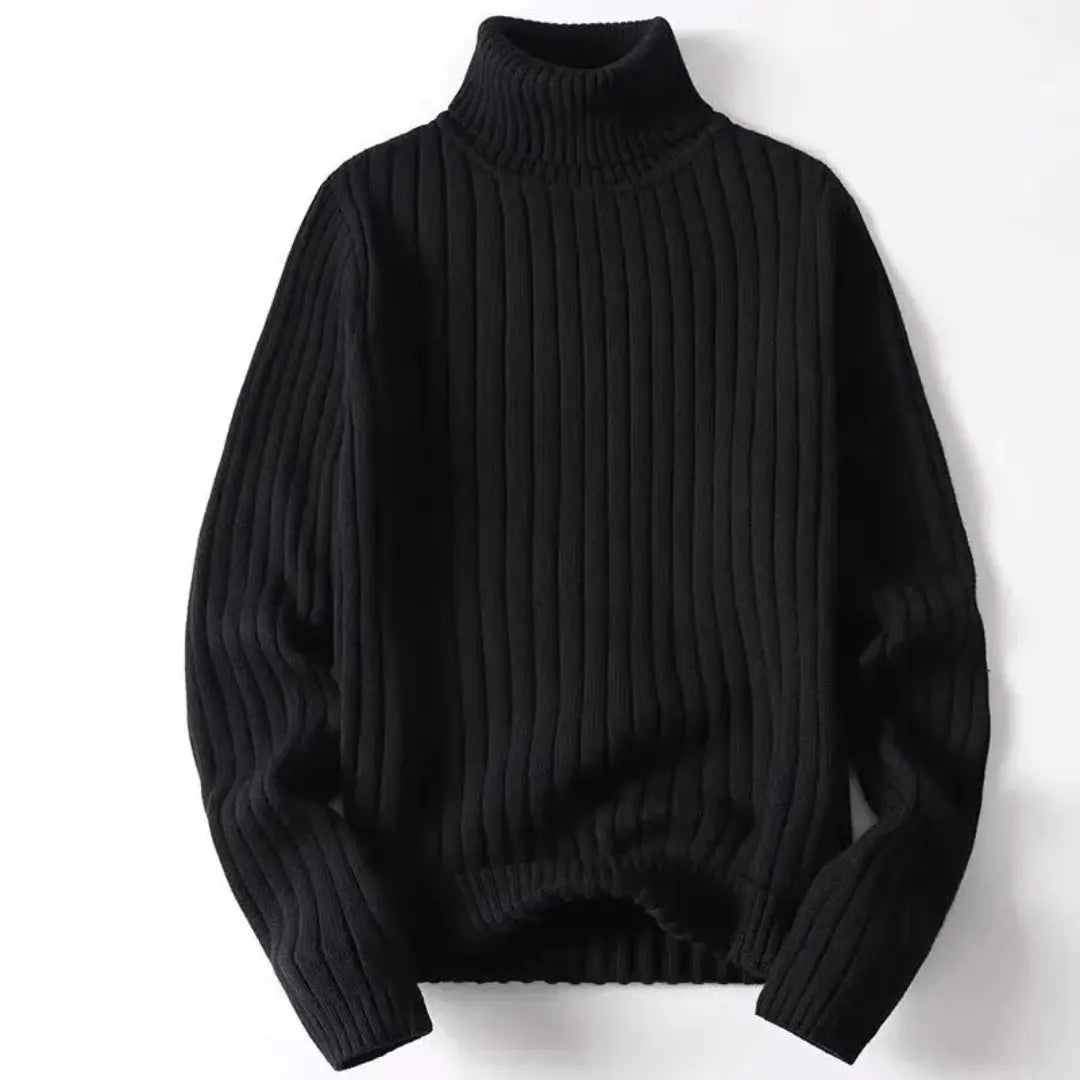 Isac | Ribbed Knit Turtleneck Sweater