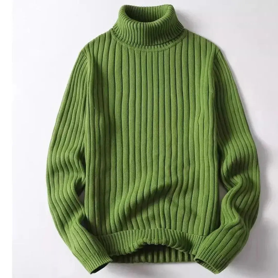 Isac | Ribbed Knit Turtleneck Sweater