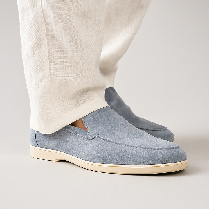 Lex & Baron | Men's Suede Loafers - Summer Walk Style Slip-On Shoes
