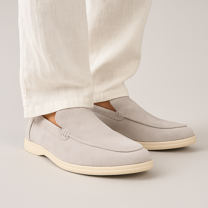 Lex & Baron | Men's Suede Loafers - Summer Walk Style Slip-On Shoes