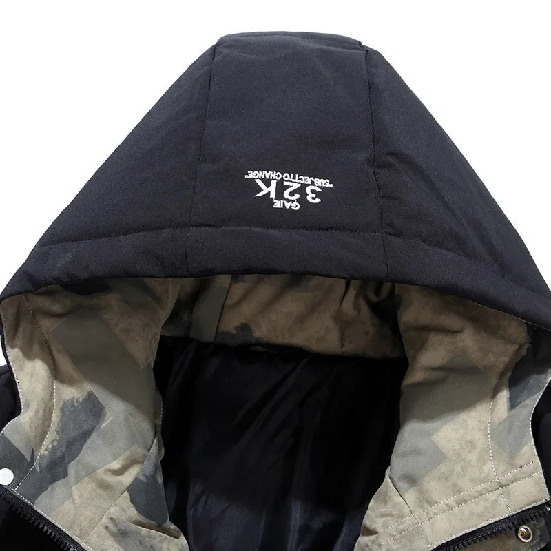 Canada - Fixed Hooded Jacket - Men's Winter Warm Parka, Waterproof, Stylish Puffer Coat