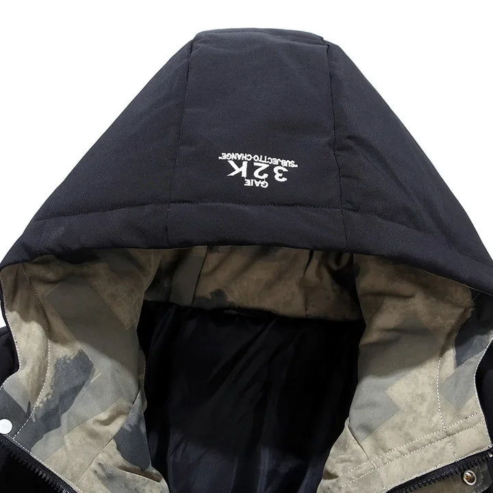 Canada - Fixed Hooded Jacket - Men's Winter Warm Parka, Waterproof, Stylish Puffer Coat