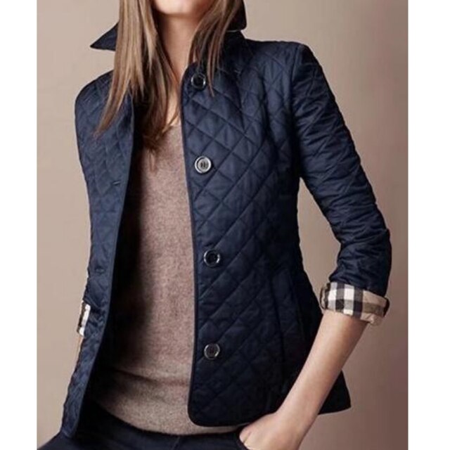 Women's Quilted Button-Up Jacket - Lightweight, Stylish Outerwear for All Seasons