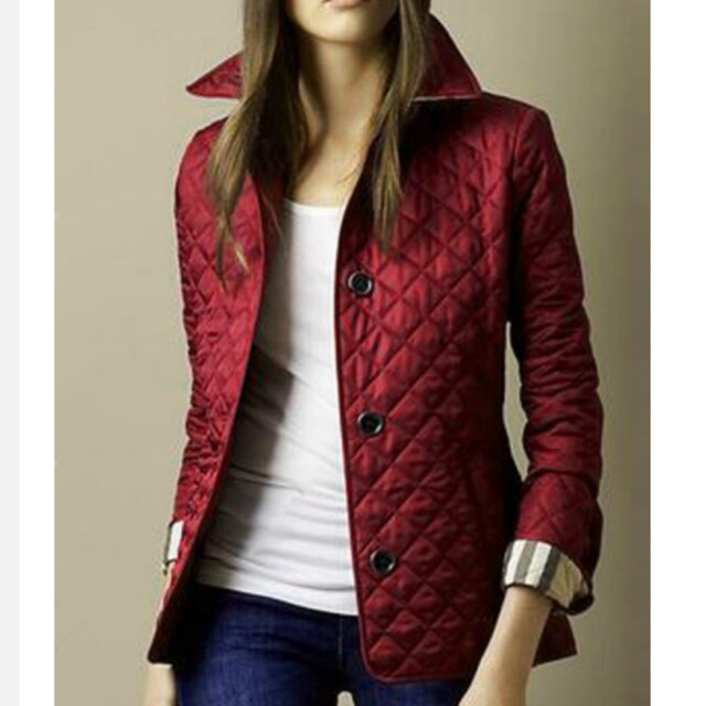 Women's Quilted Button-Up Jacket - Lightweight, Stylish Outerwear for All Seasons