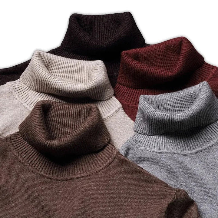 Cotton Turtleneck Sweater for Men - Soft and High Quality