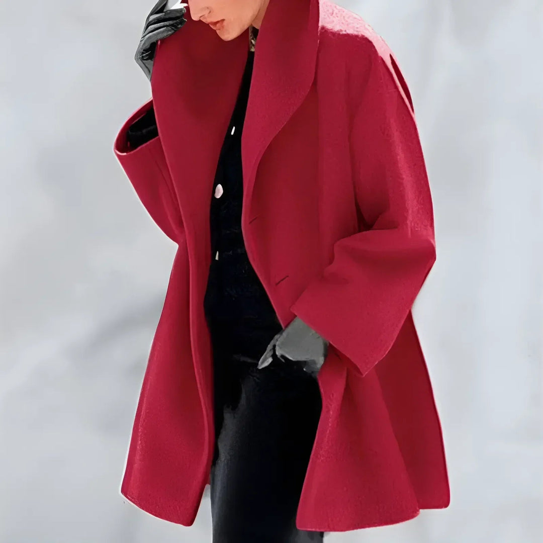 Women's Winter Wool Blend Hooded Coat