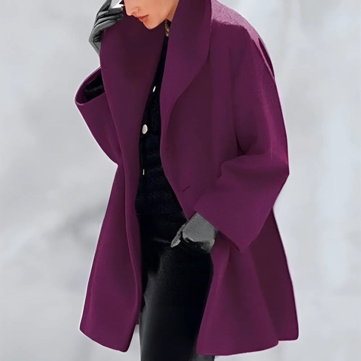 Women's Winter Wool Blend Hooded Coat