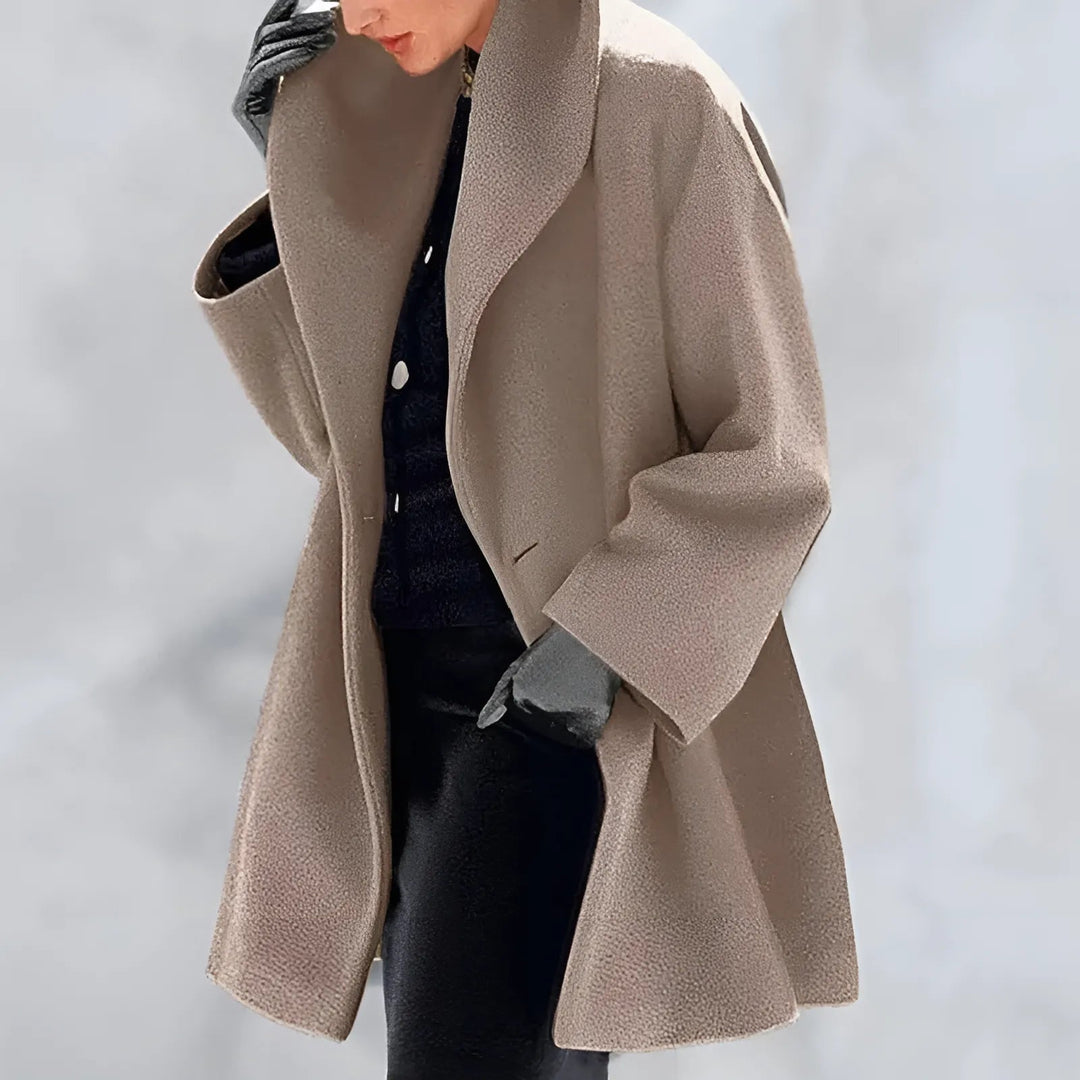 Women's Winter Wool Blend Hooded Coat