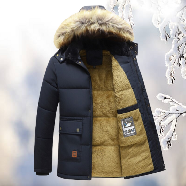 Warm Winter Down Parka with Fur Hood - Insulated Jacket for Extreme Cold Weather