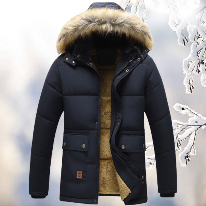 Warm Winter Down Parka with Fur Hood - Insulated Jacket for Extreme Cold Weather