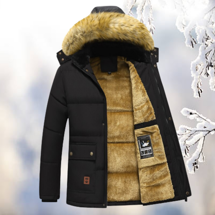 Warm Winter Down Parka with Fur Hood - Insulated Jacket for Extreme Cold Weather