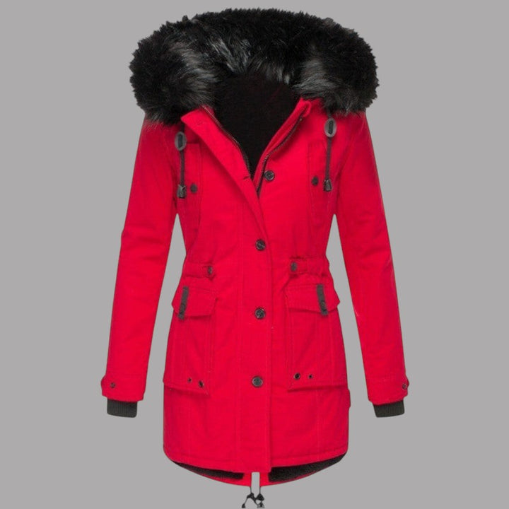 Claire | Winter Coat With Faux Fur Hood