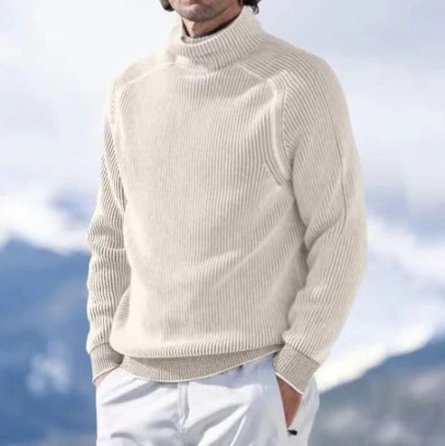 Elegant Men's Cashmere Turtleneck Sweater