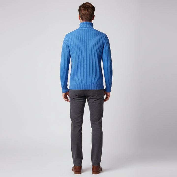 Isac | Ribbed Knit Turtleneck Sweater