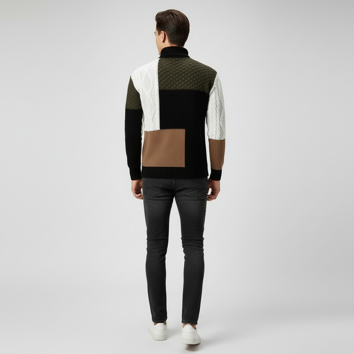 Patrick | Men's Patchwork Sweater