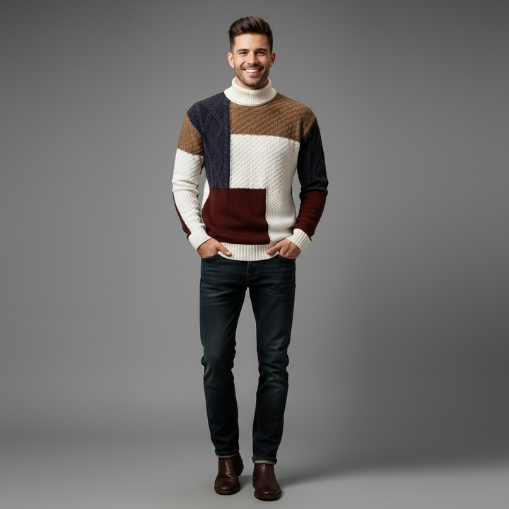 Patrick | Men's Patchwork Sweater
