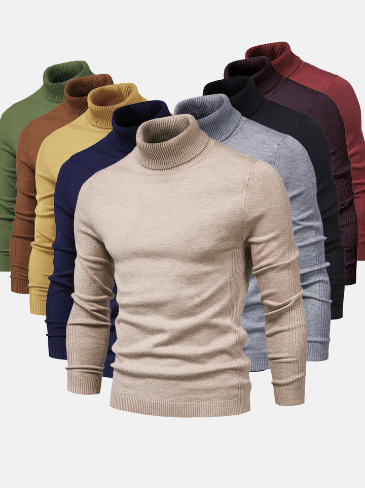 Men's Turtleneck Sweater, Washable