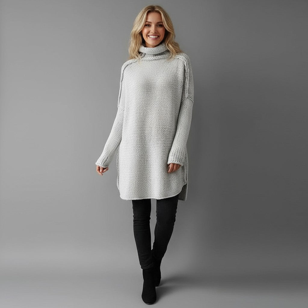 Dani | Women's Oversized Turtleneck Knit Sweater