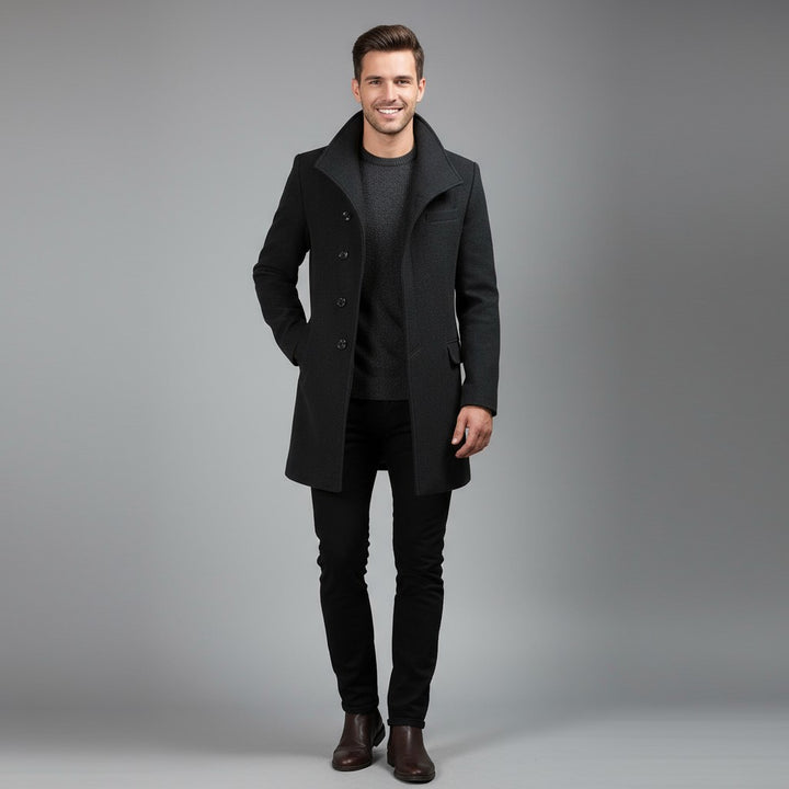 James | Men’s Classic Wool Overcoat