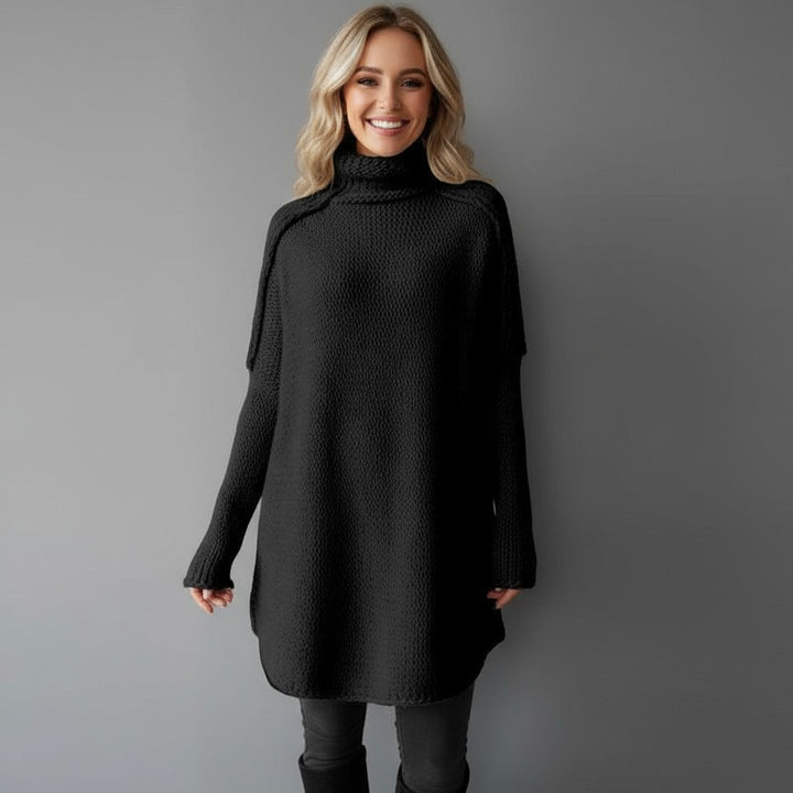 Dani | Women's Oversized Turtleneck Knit Sweater