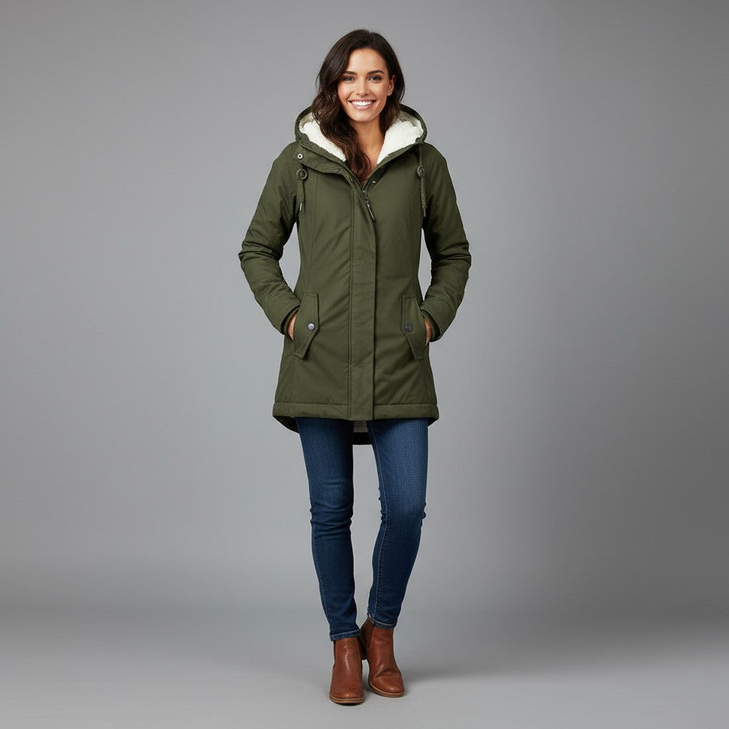 Sophia | Women's sherpa-lined winter Coat