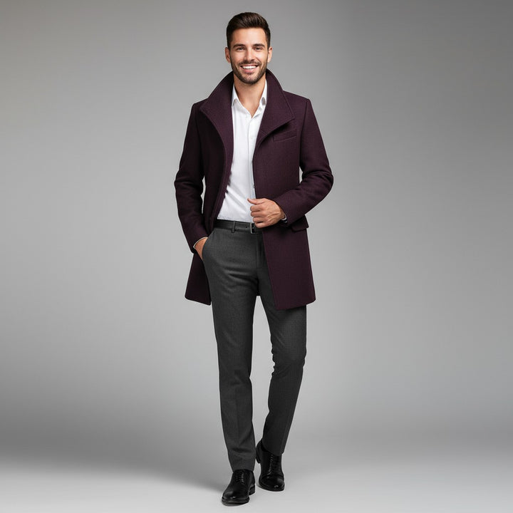 James | Men’s Classic Wool Overcoat