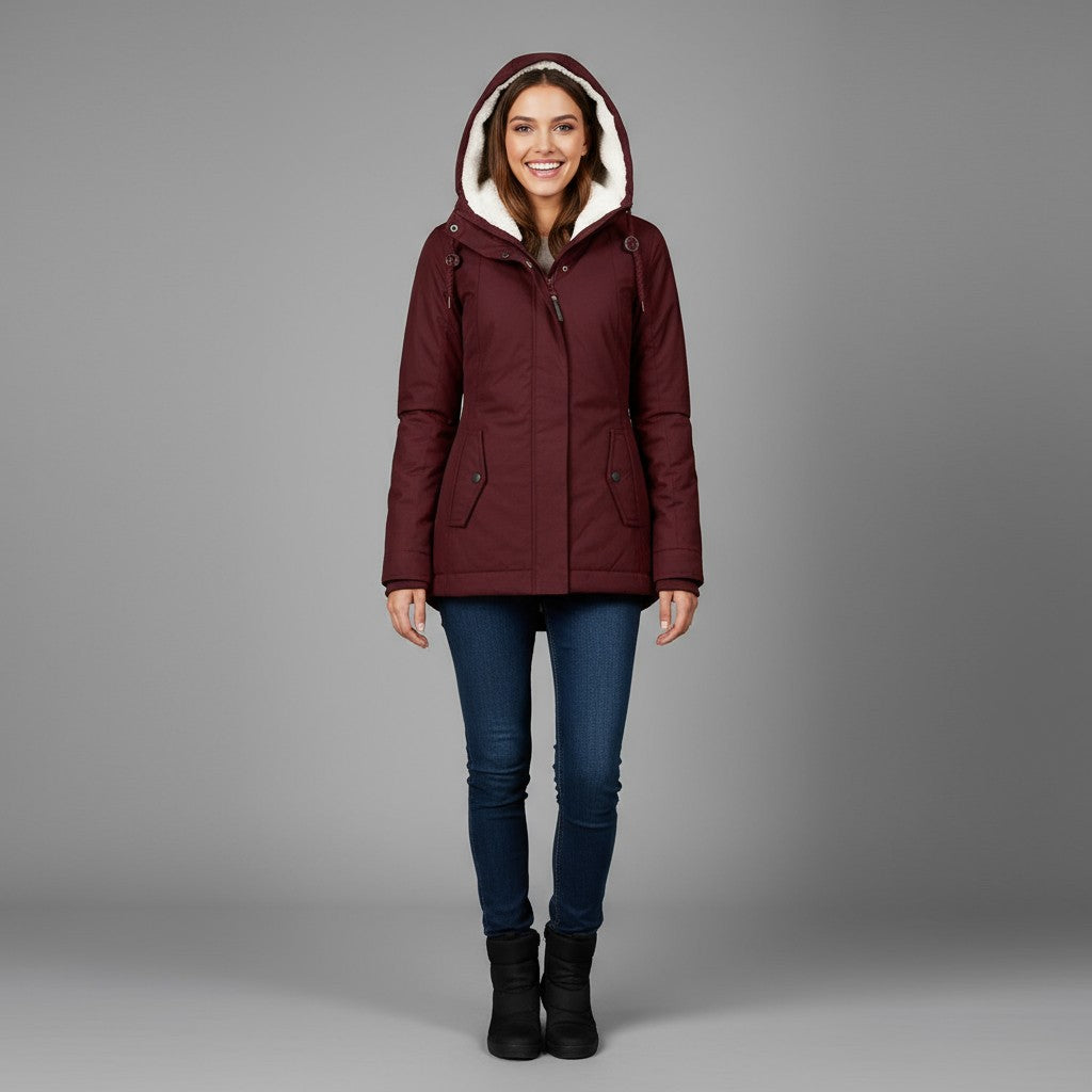 Sophia | Women's sherpa-lined winter Coat