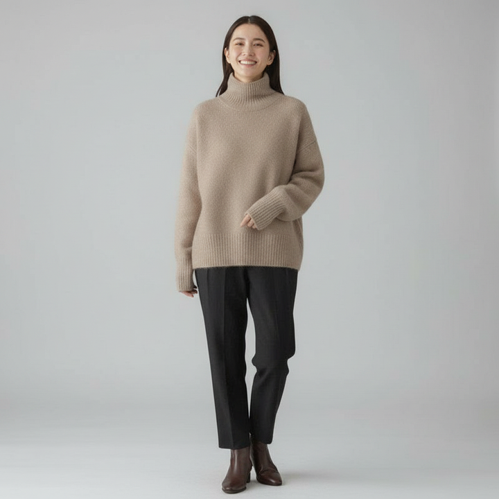Chloe | Women's Cashmere Turtleneck Sweater