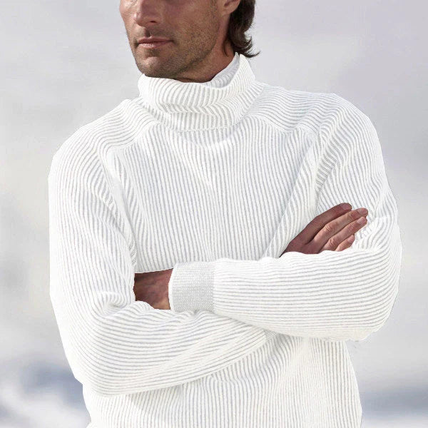 Elegant Men's Cashmere Turtleneck Sweater