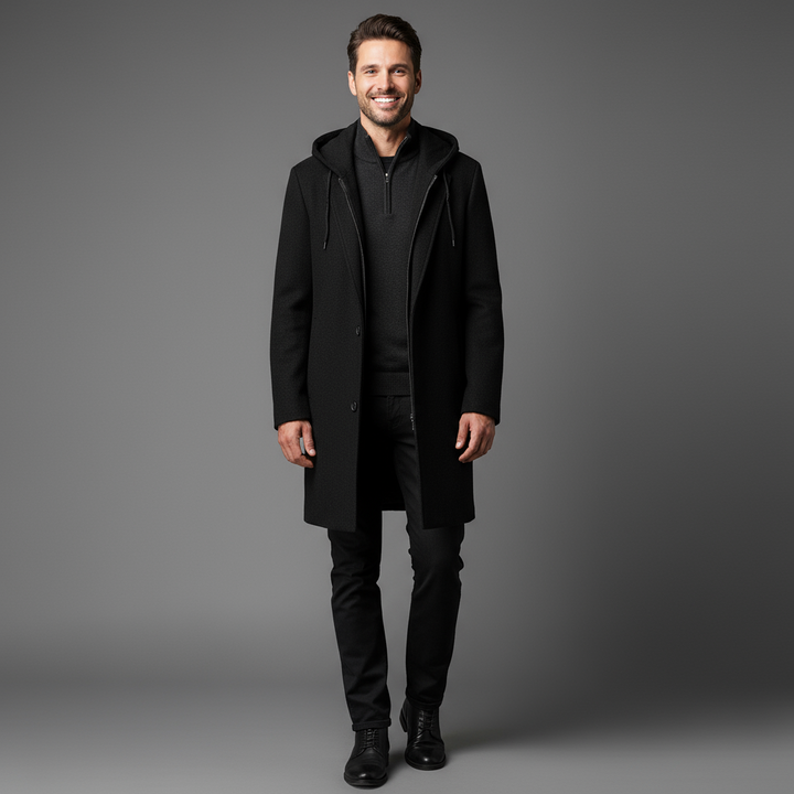 Kyle | Wool Hooded Winter Coat