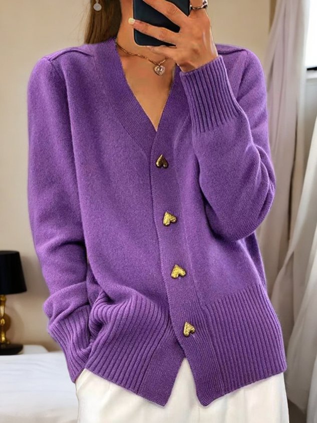 Tanja | Cardigan with Heart Buttons